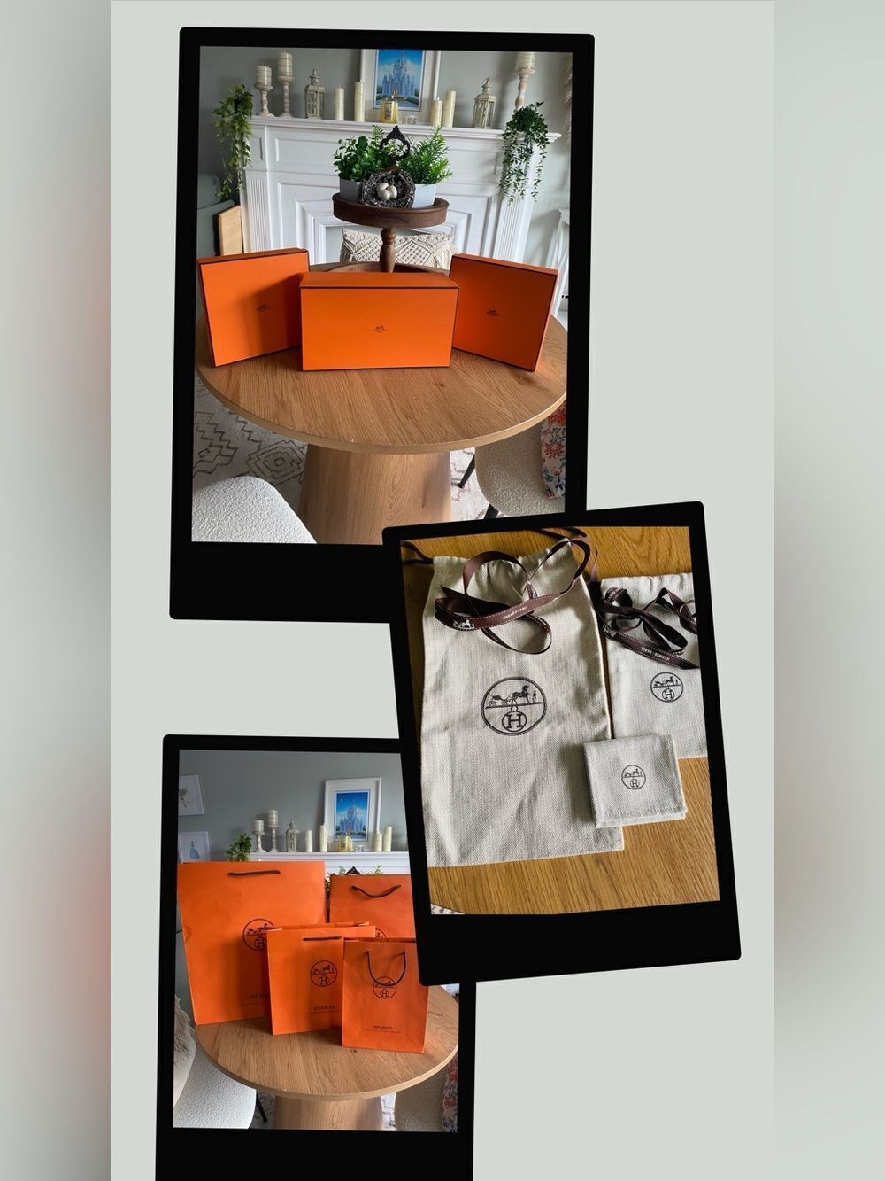 🛍️Hermès Authentic Gift Box, Bag, Dustcover & Ribbon Set. May Sell Separately